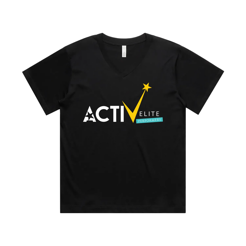 Black front flat lay
