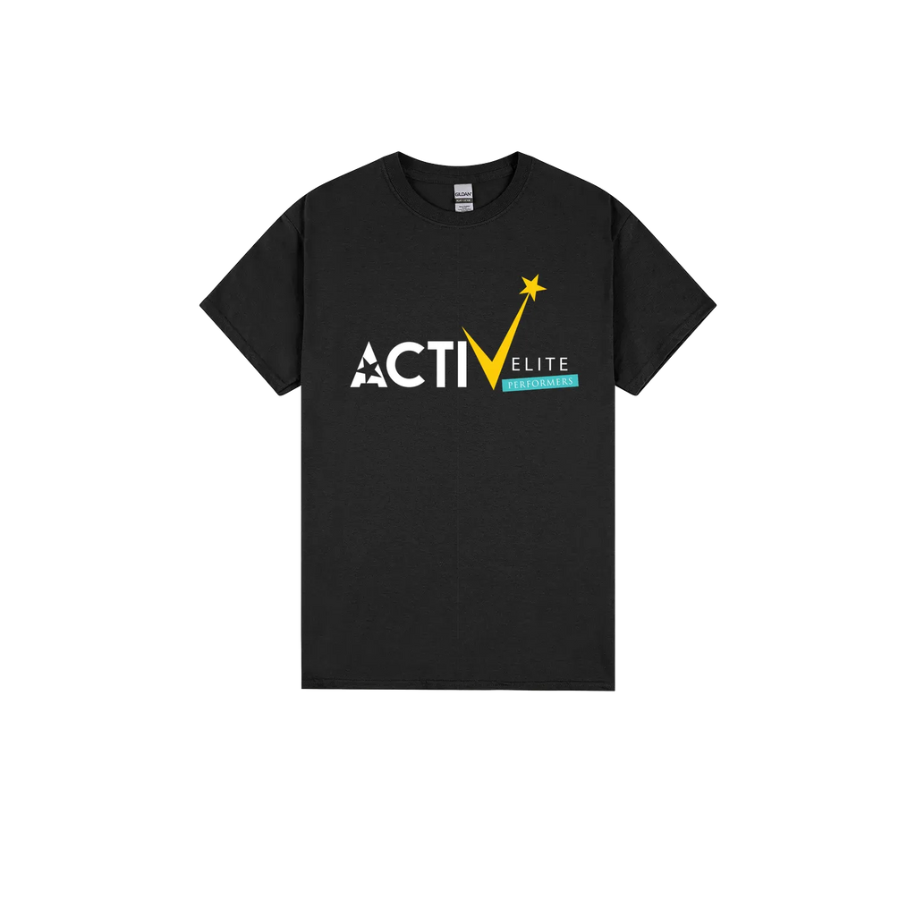 Black front flat lay