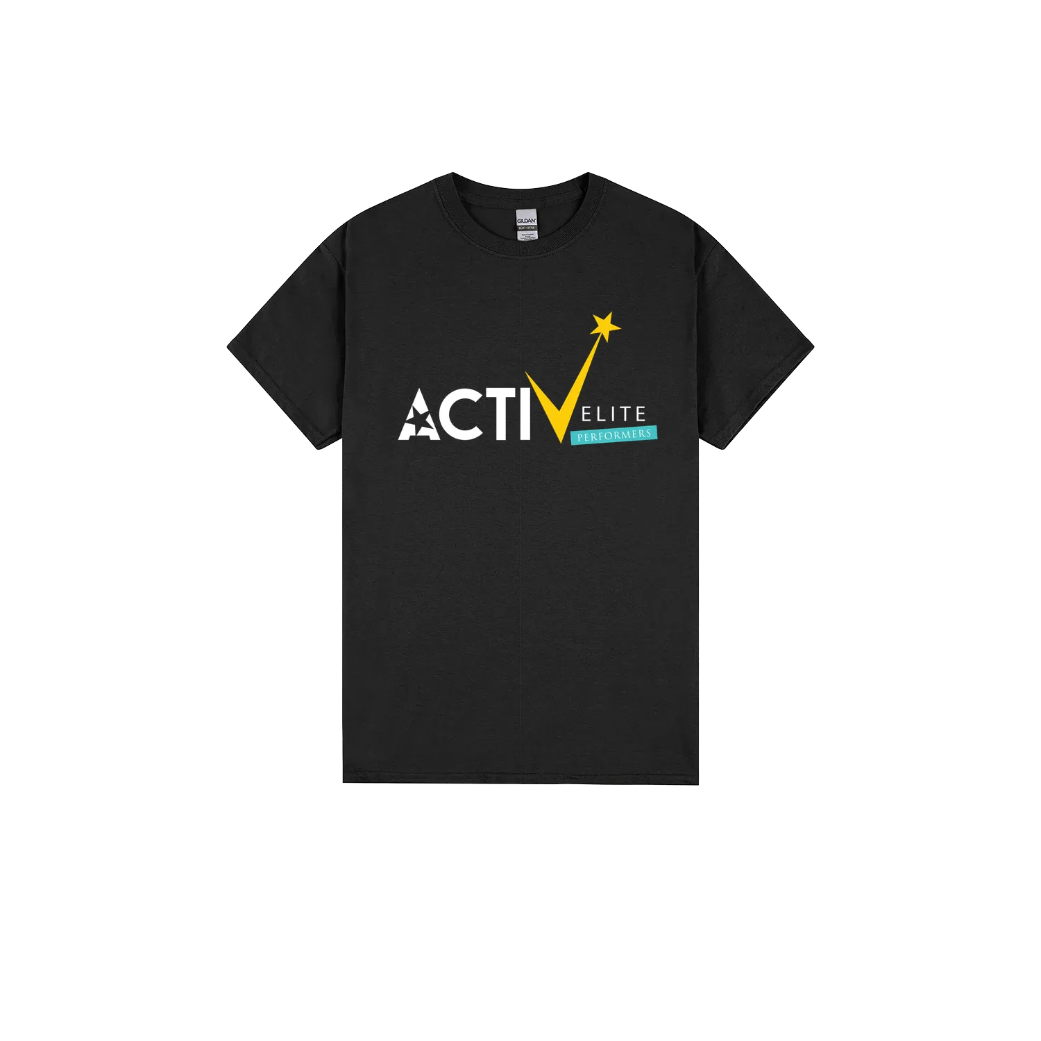 Black front flat lay